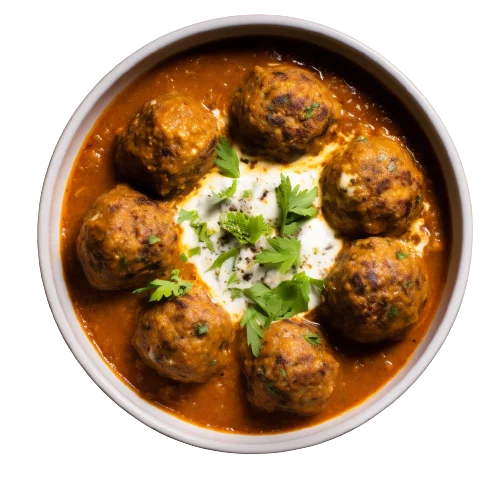 malai kofta top view