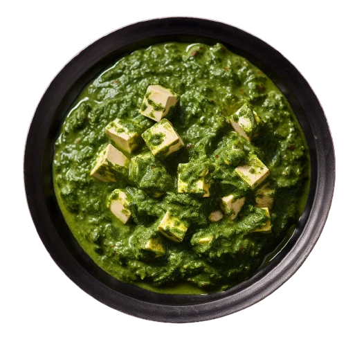 palak paneer top view